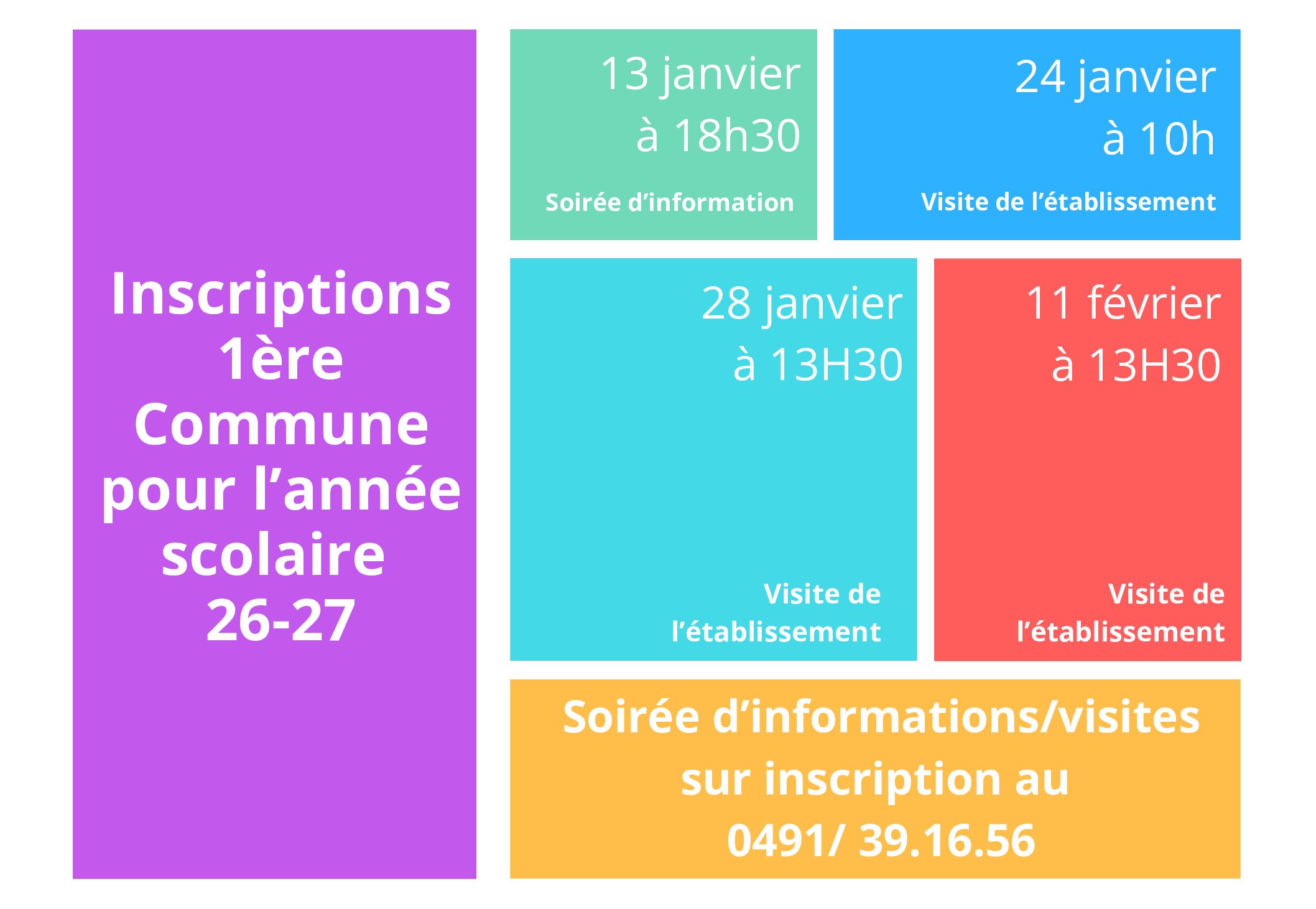 Inscriptions 1er commune